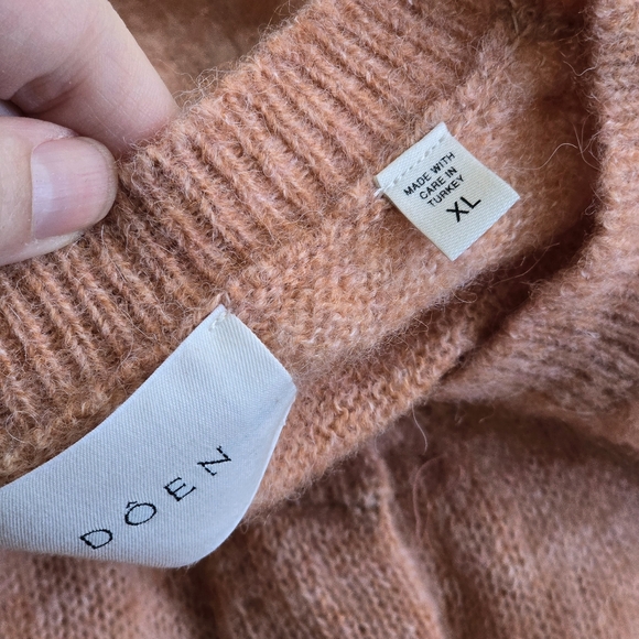 DÔEN Petra Cardigan in Coral XL NEW - Picture 9 of 12